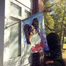Load image into Gallery viewer, Papillon with Butterfly Flag Canvas House Size