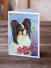 Load image into Gallery viewer, Papillon Yellow Butterfly Greeting Cards -  Blank Note Cards – 8-Pack of Artist-Designed Cards with Envelopes