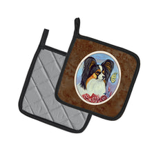 Load image into Gallery viewer, Papillon Yellow Butterfly Pot Holders - Set of 2 Decorative Kitchen Helpers | Made in the USA 7036PTHD