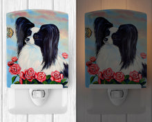 Load image into Gallery viewer, Papillon Black and White Ceramic Night Light 7040CNL