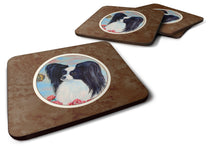 Load image into Gallery viewer, Papillon Black and White Foam Coaster  7040FC