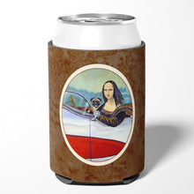 Load image into Gallery viewer, Fawn Pug and Mona Lisa Can or Bottle Hugger 7043CC