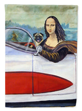Load image into Gallery viewer, Pug and Mona Lisa Flag Canvas House Size