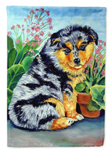 Load image into Gallery viewer, Australian Shepherd Puppy Garden Flag – Decorative Outdoor Yard Flag