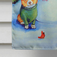 Load image into Gallery viewer, Snowman with Corgi Flag Canvas House Size