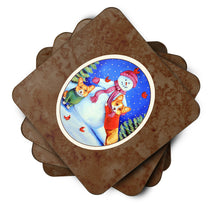 Load image into Gallery viewer, Snowman with Corgi Foam Coaster  7048FC
