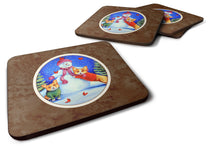 Load image into Gallery viewer, Snowman with Corgi Foam Coaster  7048FC
