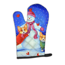 Load image into Gallery viewer, Snowman with Corgi Oven Mitt 7048OVMT