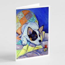 Load image into Gallery viewer, Australian Cattle Dog Sew Perfect Greeting Cards -  Blank Note Cards – 8-Pack of Artist-Designed Cards with Envelopes