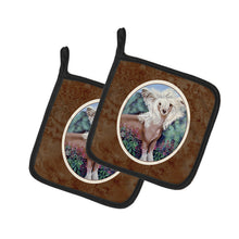 Load image into Gallery viewer, Chinese Crested Pot Holders - Set of 2 Decorative Kitchen Helpers | Made in the USA 7052PTHD