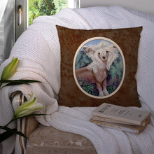 Load image into Gallery viewer, Chinese Crested Throw Pillow - 14x14 Decorative Pillow – Art for Your Home &amp; Patio 7052PW1414