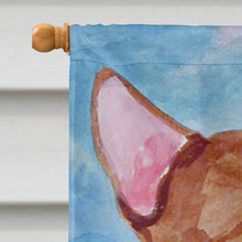 Load image into Gallery viewer, Chihuahua in flowers Flag Canvas House Size