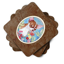 Load image into Gallery viewer, Chihuahua in flowers Foam Coaster  7053FC