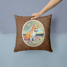 Load image into Gallery viewer, Corgi Throw Pillow - 14x14 Decorative Pillow – Art for Your Home &amp; Patio 7054PW1414