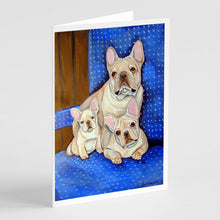 Load image into Gallery viewer, French Bulldog Momma's Love  Greeting Cards -  Blank Note Cards – 8-Pack of Artist-Designed Cards with Envelopes