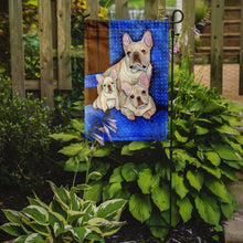 Load image into Gallery viewer, White Frenchies in Momma's Chair French Bulldog Garden Flag – Decorative Outdoor Yard Flag