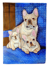 Load image into Gallery viewer, White Frenchies in Momma's Chair French Bulldog Garden Flag – Decorative Outdoor Yard Flag