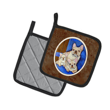 Load image into Gallery viewer, French Bulldog Momma's Love Pot Holders - Set of 2 Decorative Kitchen Helpers | Made in the USA 7055PTHD