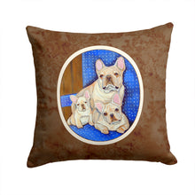 Load image into Gallery viewer, French Bulldog Momma's Love Throw Pillow - 14x14 Decorative Pillow – Art for Your Home &amp; Patio 7055PW1414