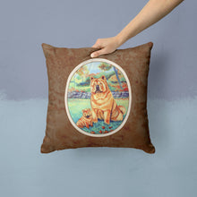 Load image into Gallery viewer, Chow Chow Momma's Love Throw Pillow - 14x14 Decorative Pillow – Art for Your Home &amp; Patio 7057PW1414