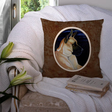 Load image into Gallery viewer, Fawn Great Dane in the Moonlight Throw Pillow - 14x14 Decorative Pillow – Art for Your Home &amp; Patio 7059PW1414
