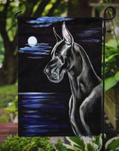 Load image into Gallery viewer, Moonlight Black Great Dane Garden Flag – Decorative Outdoor Yard Flag
