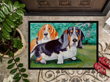 Load image into Gallery viewer, Basset Hound Double Trouble Doormat - 18x27 Decorative Floor Mat – Indoor/Outdoor Rug with Artistic Flair Doormat