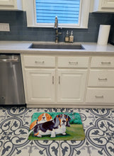 Load image into Gallery viewer, Basset Hound Double Trouble Machine Washable Memory Foam Mat 7061RUG