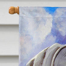 Load image into Gallery viewer, Azure Skies Weimaraner Flag Canvas House Size