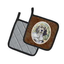 Load image into Gallery viewer, English Setter Patience Pot Holders - Set of 2 Decorative Kitchen Helpers | Made in the USA 7065PTHD