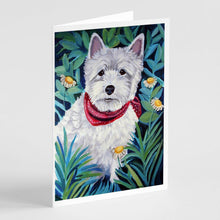 Load image into Gallery viewer, Westie Greeting Cards -  Blank Note Cards – 8-Pack of Artist-Designed Cards with Envelopes