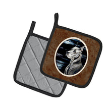 Load image into Gallery viewer, Great Dane Moonlight Pot Holders - Set of 2 Decorative Kitchen Helpers | Made in the USA 7067PTHD