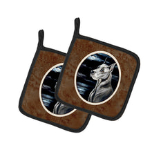 Load image into Gallery viewer, Great Dane Moonlight Pot Holders - Set of 2 Decorative Kitchen Helpers | Made in the USA 7067PTHD