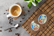 Load image into Gallery viewer, Lady with her Boxer Foam Coaster  7068FC