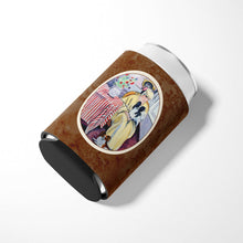 Load image into Gallery viewer, Lady with her Papillon Can or Bottle Hugger 7069CC
