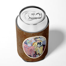 Load image into Gallery viewer, Lady with her Papillon Can or Bottle Hugger 7069CC