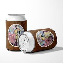 Load image into Gallery viewer, Lady with her Papillon Can or Bottle Hugger 7069CC