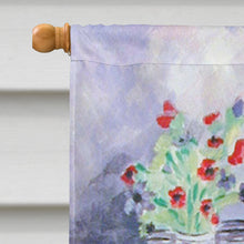 Load image into Gallery viewer, Lady with her Papillon Flag Canvas House Size