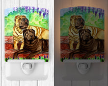 Load image into Gallery viewer, Shar Pei Fawn and Chocolate Ceramic Night Light 7070CNL