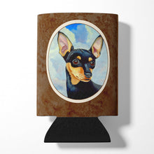 Load image into Gallery viewer, Min Pin Black and Tan Can or Bottle Hugger 7073CC