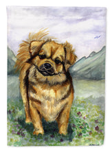 Load image into Gallery viewer, Tibetan Spaniel Garden Flag – Decorative Outdoor Yard Flag