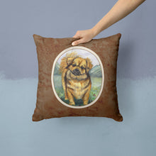 Load image into Gallery viewer, Tibetan Spaniel Throw Pillow - 14x14 Decorative Pillow – Art for Your Home &amp; Patio 7075PW1414