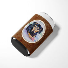 Load image into Gallery viewer, Black and Cream Dachshund Can or Bottle Hugger 7076CC