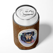 Load image into Gallery viewer, Black and Cream Dachshund Can or Bottle Hugger 7076CC