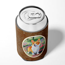 Load image into Gallery viewer, Pembroke Corgi Springtime Can or Bottle Hugger 7077CC
