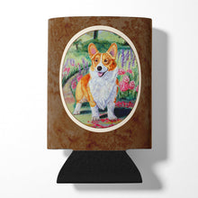 Load image into Gallery viewer, Pembroke Corgi Springtime Can or Bottle Hugger 7077CC