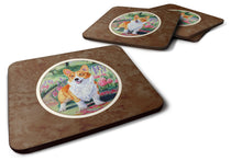 Load image into Gallery viewer, Pembroke Corgi Springtime Foam Coaster  7077FC