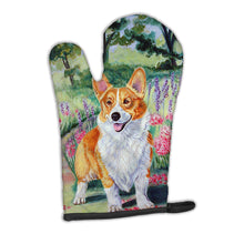 Load image into Gallery viewer, Pembroke Corgi Springtime Oven Mitt 7077OVMT