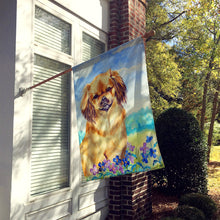 Load image into Gallery viewer, Tibetan Spaniel Flag Canvas House Size