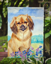 Load image into Gallery viewer, Tibetan Spaniel Garden Flag – Decorative Outdoor Yard Flag